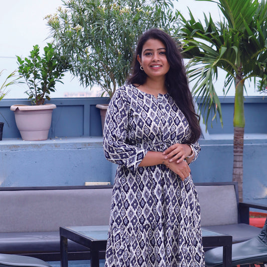 Abstract Allure Midi Dress